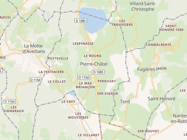 Plan de Pierre-Châtel
