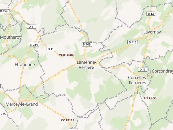 Plan de Lantenne-Vertière