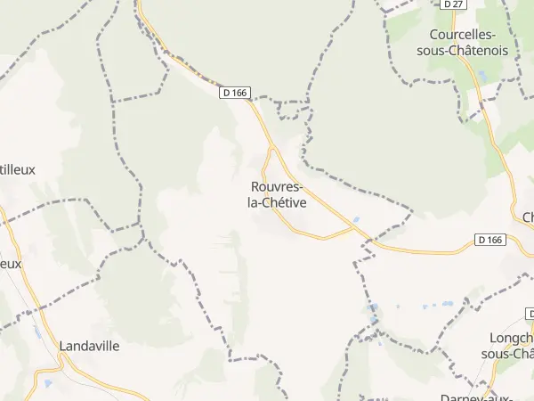 Plan de Rouvres-la-Chétive