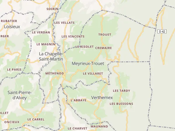 Plan de Meyrieux-Trouet