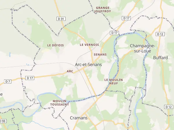 Plan de Arc-et-Senans