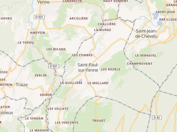 Plan de Saint-Paul-sur-Yenne