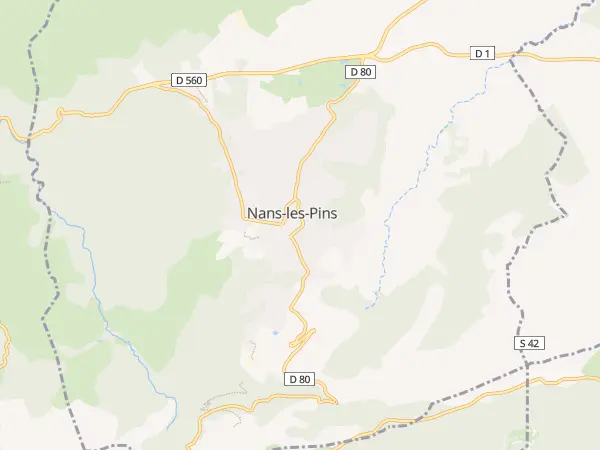 Plan de Nans-les-Pins