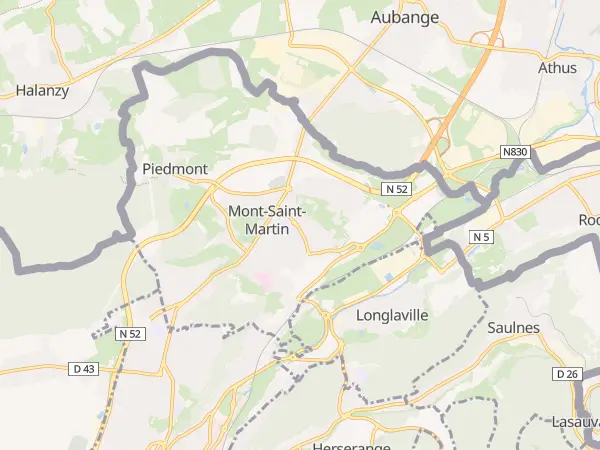 Plan de Mont-Saint-Martin