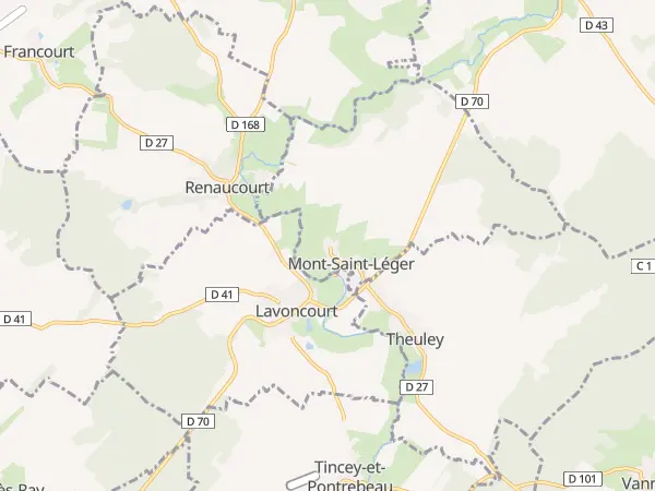 Plan de Mont-Saint-Léger