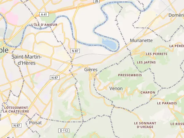 Plan de Gières