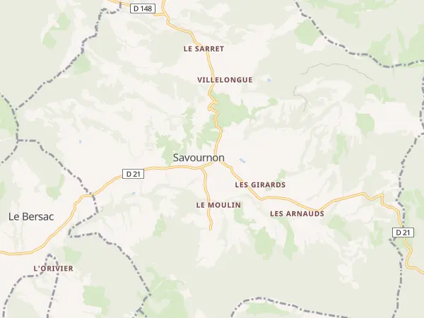 Plan de Savournon