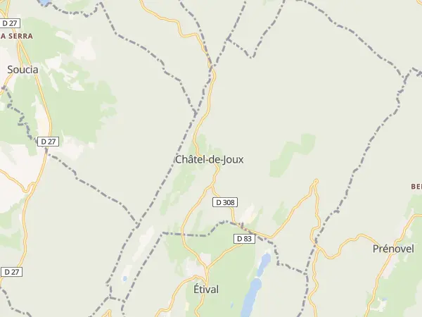 Plan de Châtel-de-Joux