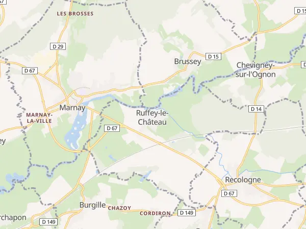 Plan de Ruffey-le-Château