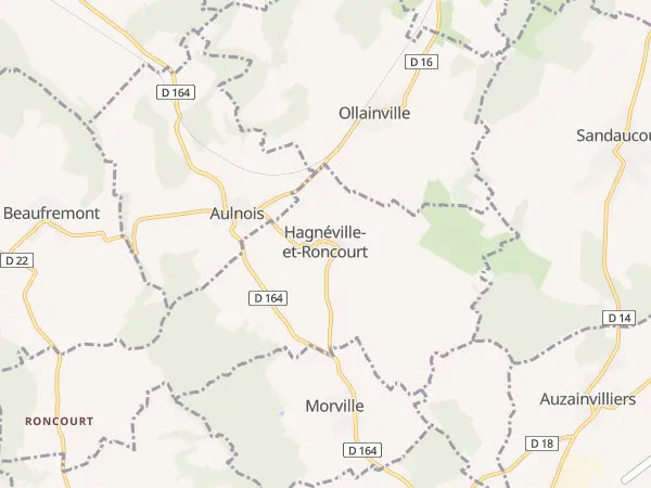 Plan de Hagnéville-et-Roncourt