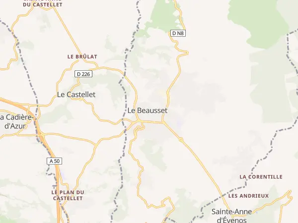 Plan du Beausset