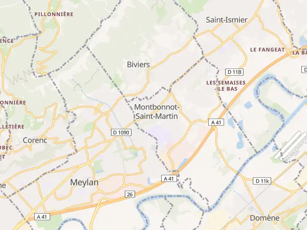 Plan de Montbonnot-Saint-Martin