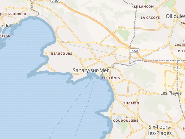 Plan de Sanary-sur-Mer