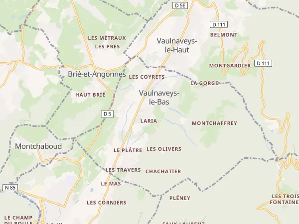 Plan de Vaulnaveys-le-Bas