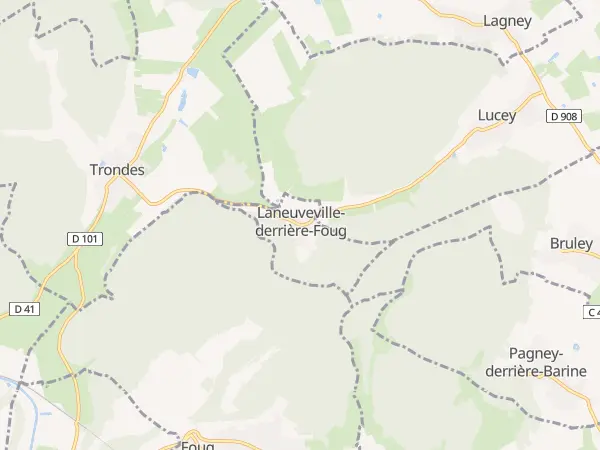 Plan de Laneuveville-derrière-Foug