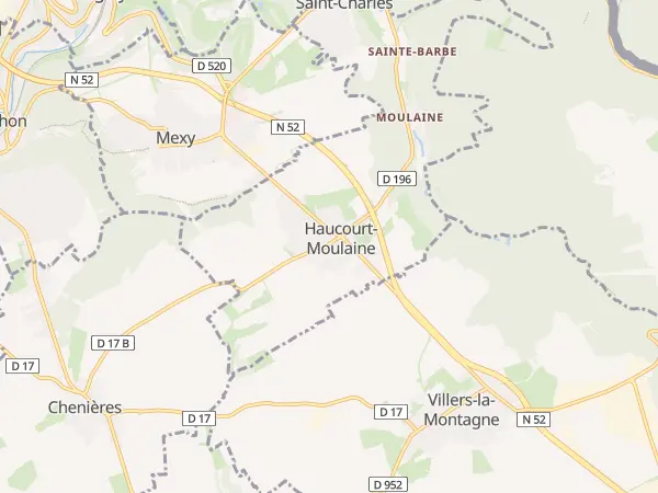 Plan de Haucourt-Moulaine