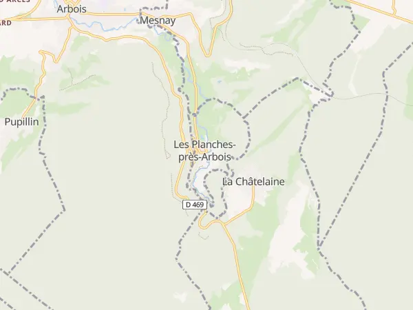 Plan des Planches-près-Arbois
