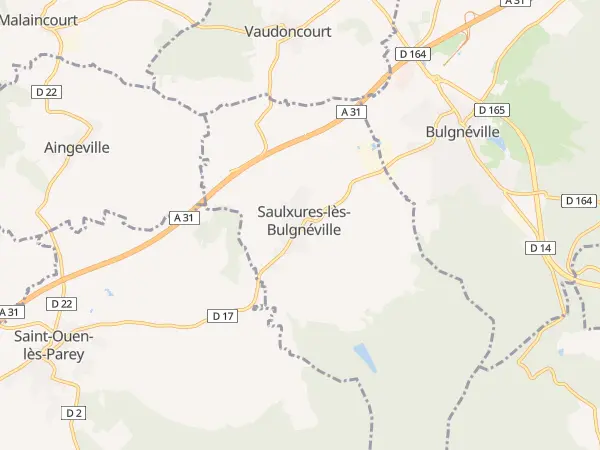 Plan de Saulxures-lès-Bulgnéville