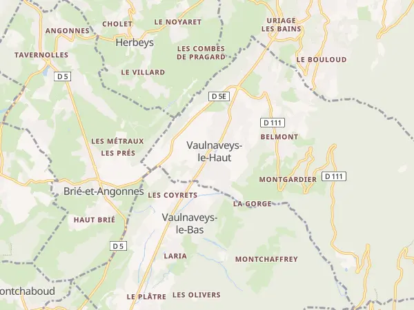 Plan de Vaulnaveys-le-Haut