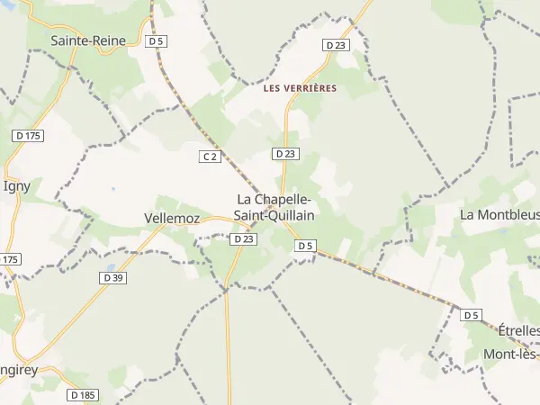 Plan de La Chapelle-Saint-Quillain