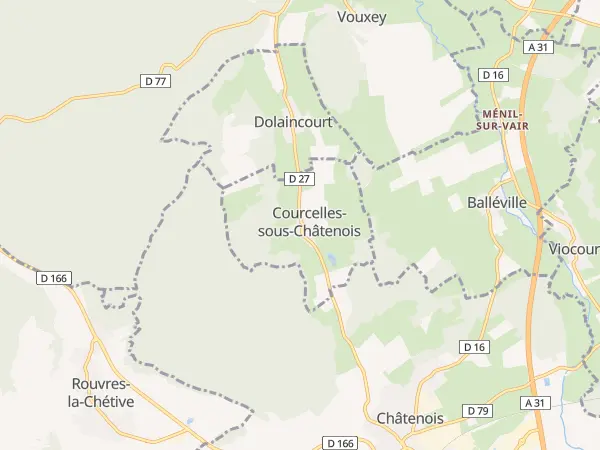 Plan de Courcelles-sous-Châtenois
