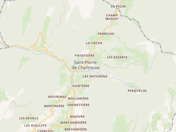 Plan de Saint-Pierre-de-Chartreuse