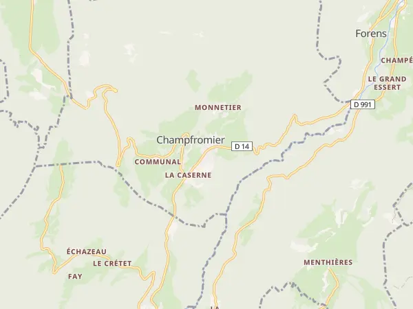 Plan de Champfromier