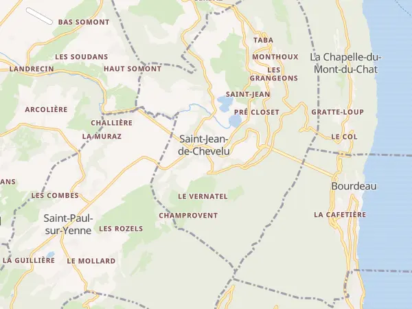 Plan de Saint-Jean-de-Chevelu