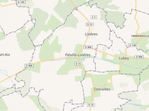 Plan de Fléville-Lixières