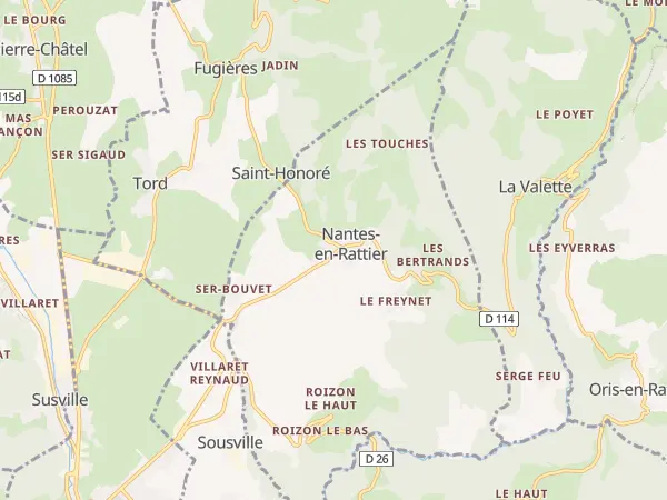 Plan de Nantes-en-Ratier