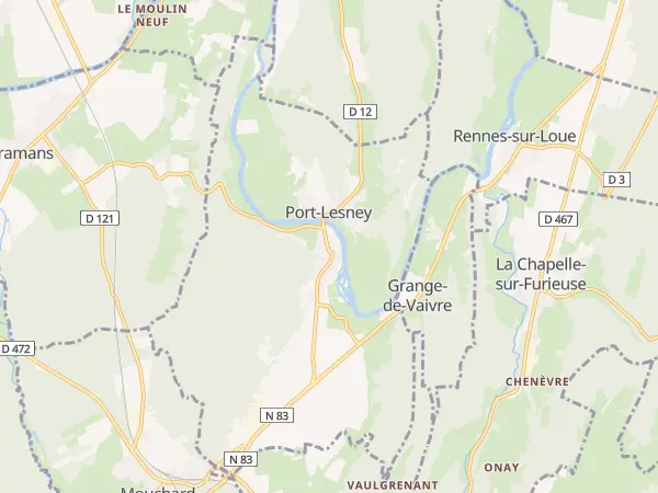 Plan de Port-Lesney