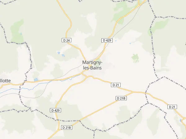 Plan de Martigny-les-Bains