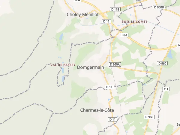 Plan de Domgermain