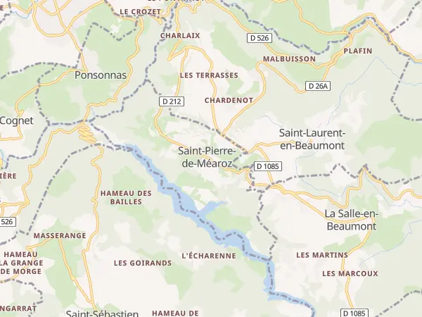 Plan de Saint-Pierre-de-Méaroz