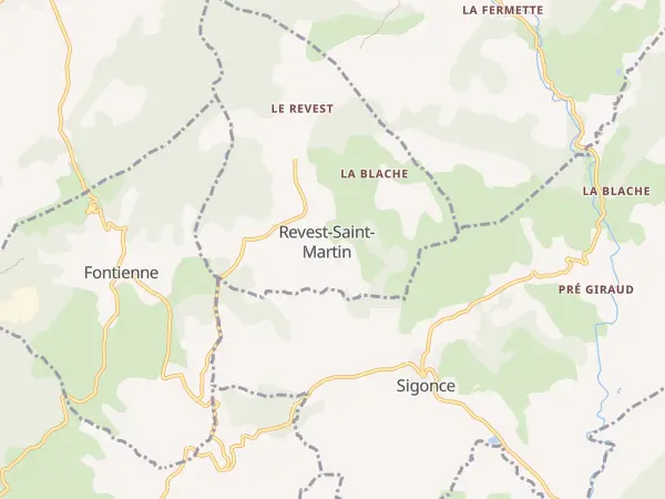 Plan de Revest-Saint-Martin