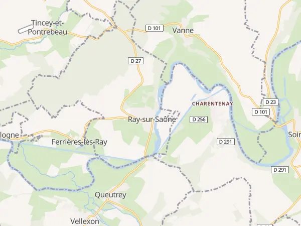 Plan de Ray-sur-Saône