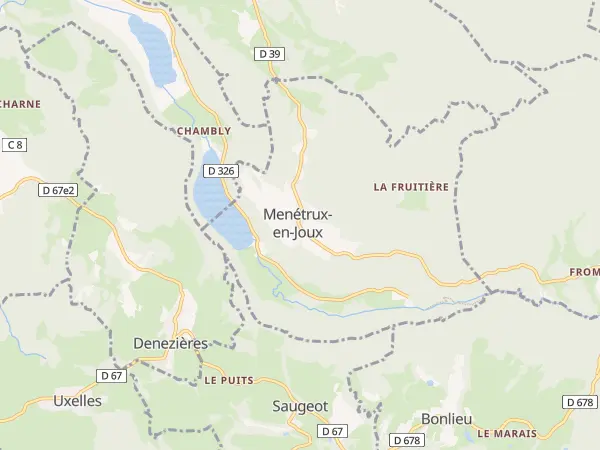 Plan de Menétrux-en-Joux