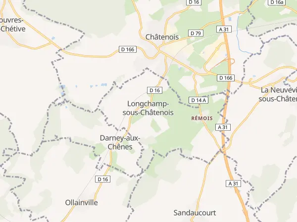 Plan de Longchamp-sous-Châtenois