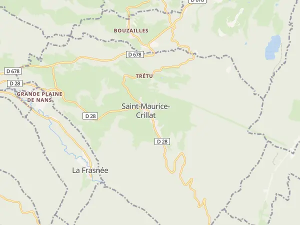 Plan de Saint-Maurice-Crillat