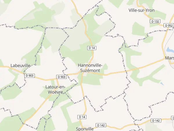 Plan de Hannonville-Suzémont