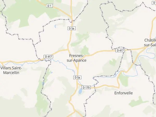 Plan de Fresnes-sur-Apance