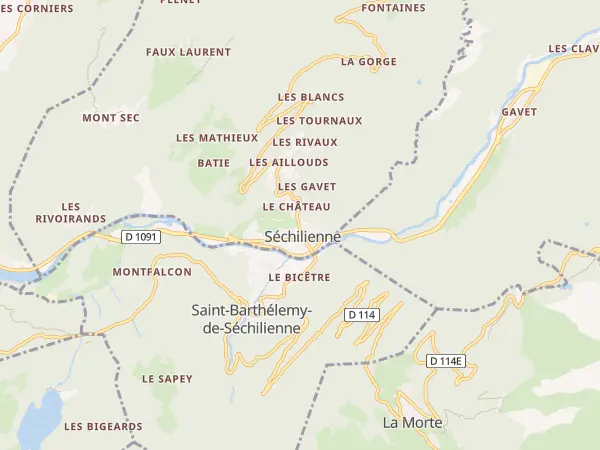 Plan de Séchilienne