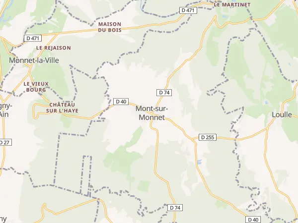 Plan de Mont-sur-Monnet