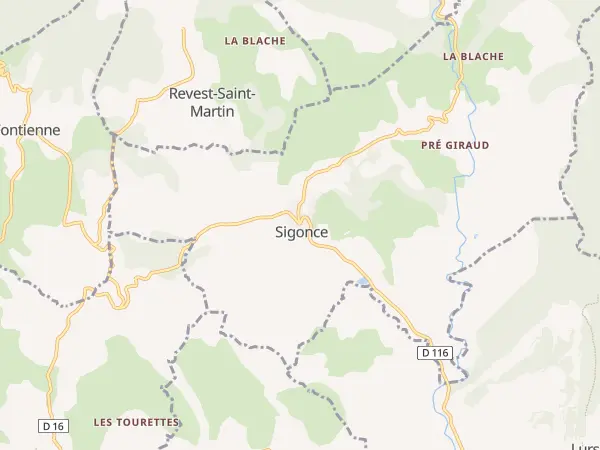 Plan de Sigonce