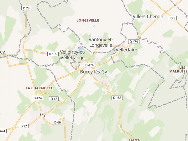 Plan de Bucey-lès-Gy