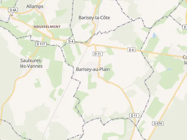 Plan de Barisey-au-Plain
