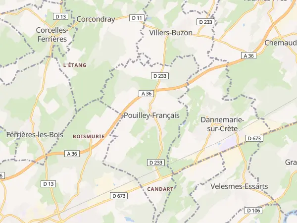 Plan de Pouilley-Français