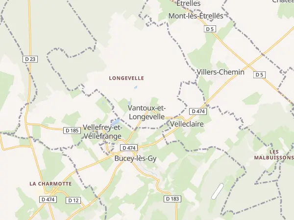 Plan de Vantoux-et-Longevelle