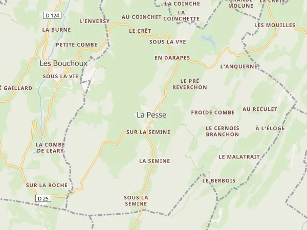 Plan de La Pesse