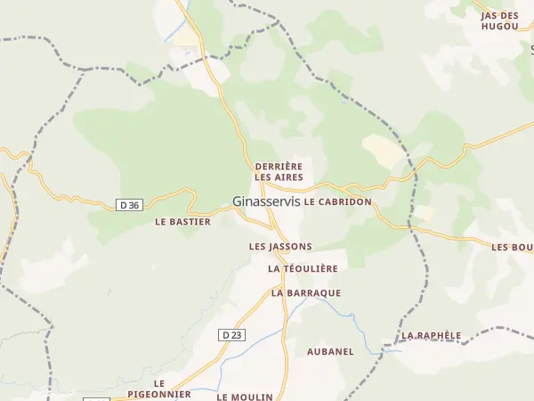 Plan de Ginasservis
